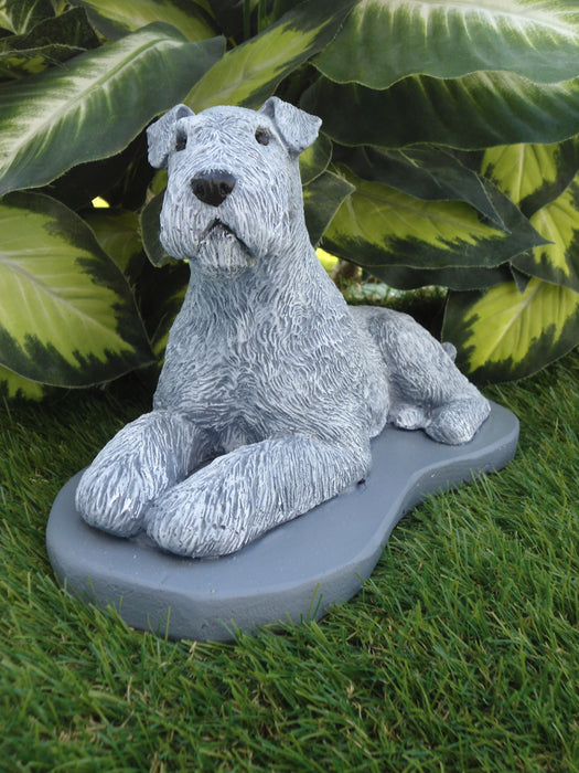 Airedale Concrete Statue 5-1/2 x 11"X 6-1/2" High