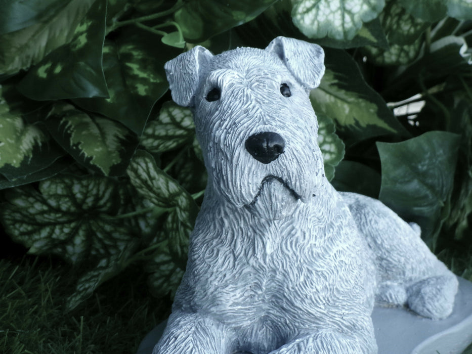 Airedale Concrete Statue 5-1/2 x 11"X 6-1/2" High