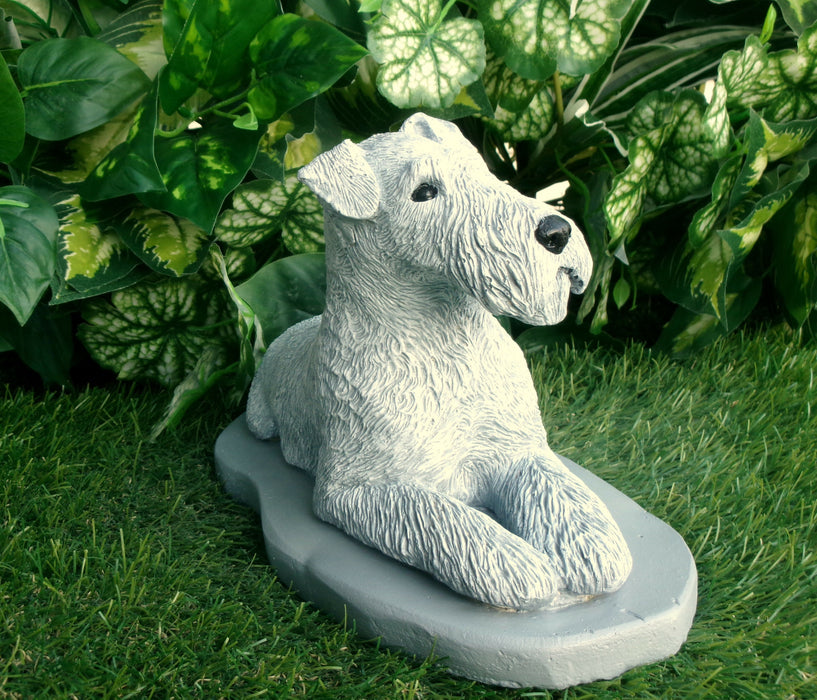 Airedale Concrete Statue 5-1/2 x 11"X 6-1/2" High